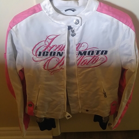 Women's Icon Moto motorcycle jacket - Picture 2 of 5